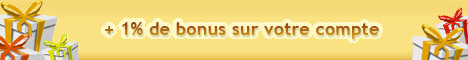 +1% bonus sur votre compte