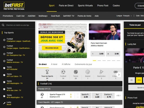betfirst (DH-betFIRST) - Paris sportifs - Jeux d'argent - Online Money ...